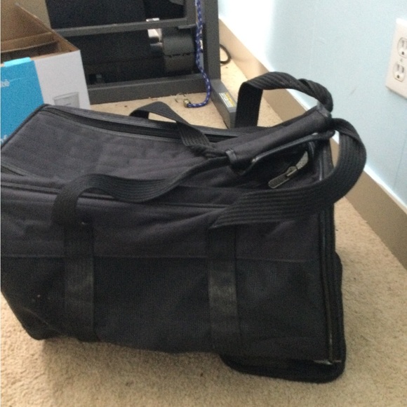 Pet Carrier-  soft sides, fits underneath seat of airplane. - Picture 3 of 3